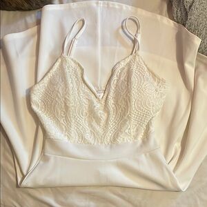 No Boundaries Cream Lace Detail Dress